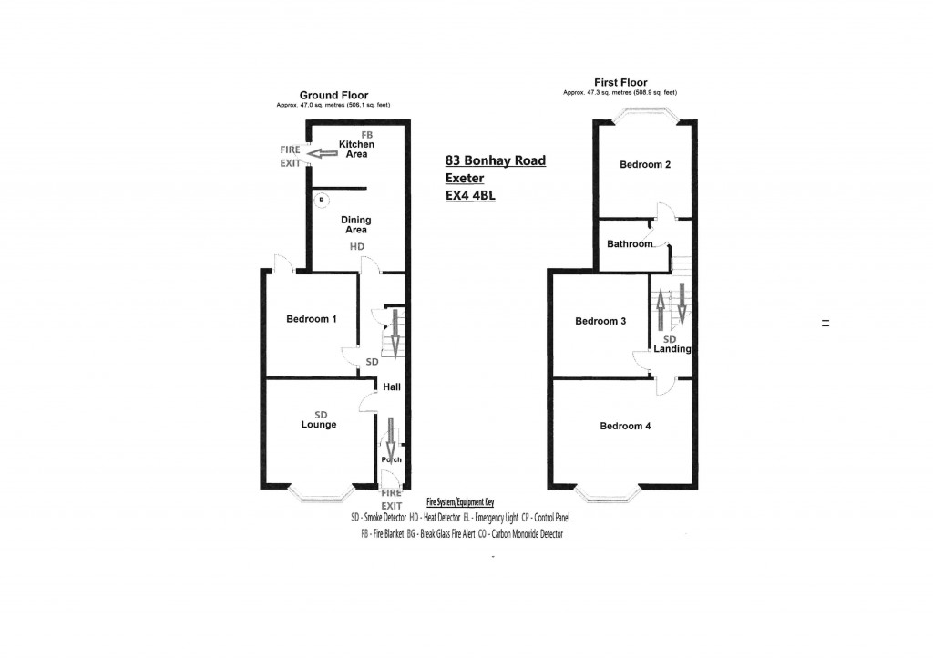 Floorplans For Bonhay Road, St Davids, Exeter