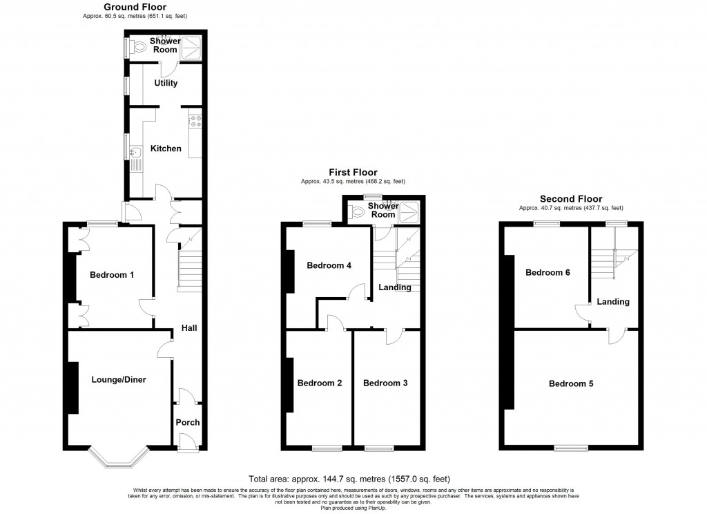 Floorplans For Old Tiverton Road, St James, Exeter