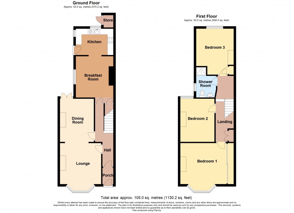 Floorplans For Athelstan Road, St Leonards, Exeter