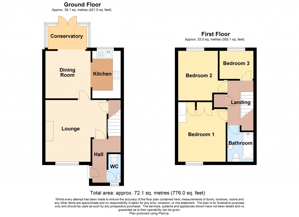 Floorplans For The Burlands, Feniton, Honiton