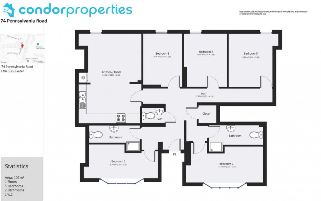 Floorplans For Pennsylvania Road, Exeter