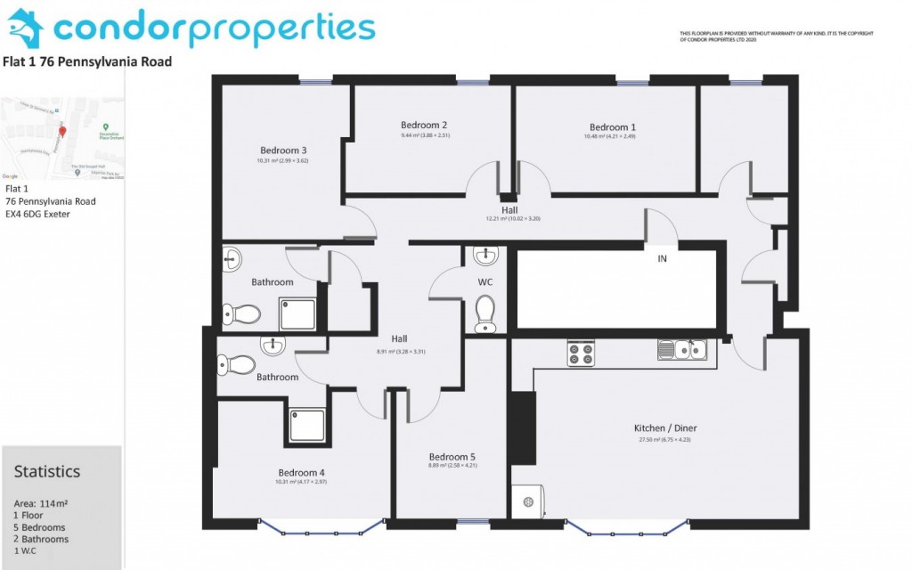 Floorplans For Pennsylvania Road, Exeter
