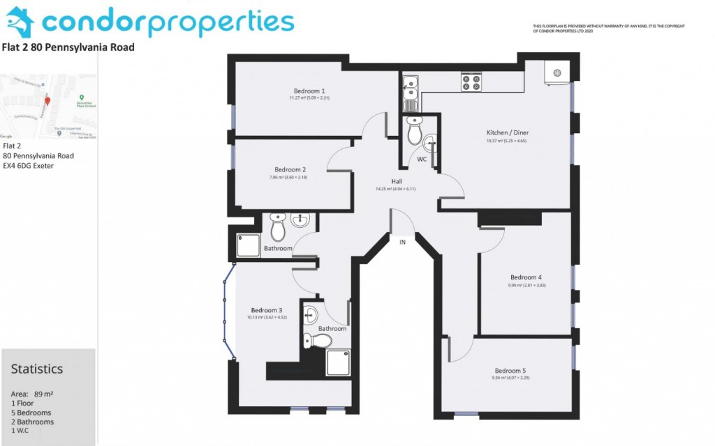 Images for Kilmorie Flat 2 80 Pennsylvania Road, Exeter