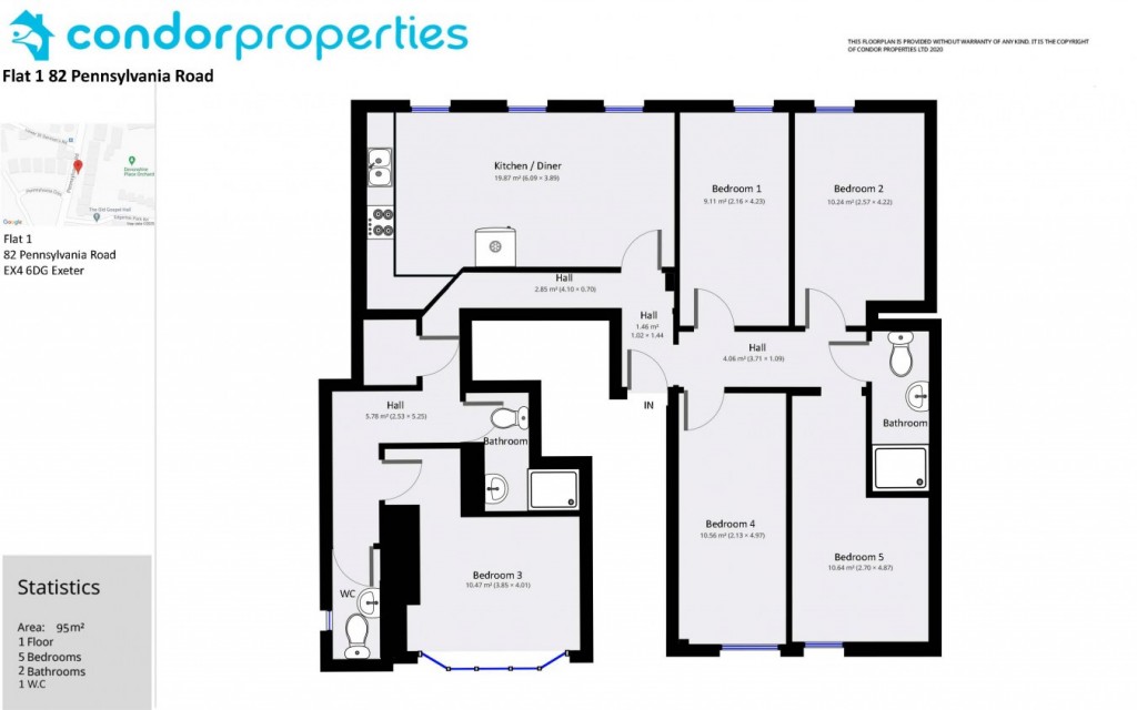 Floorplans For Pennsylvania Road, Kilmorie, Exeter