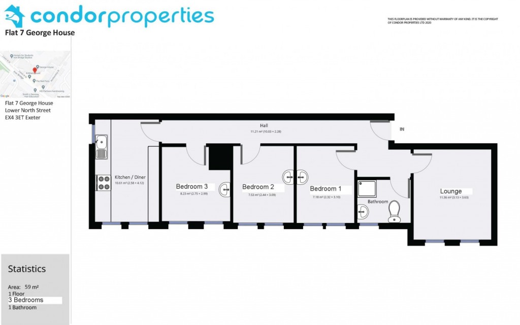 Floorplans For George House, Exeter
