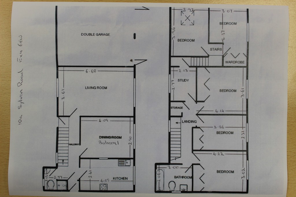 Floorplans For Sylvan Road, Exeter