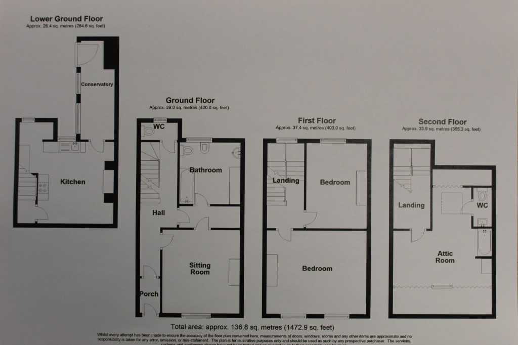 Floorplans For Dinham Road, Exeter