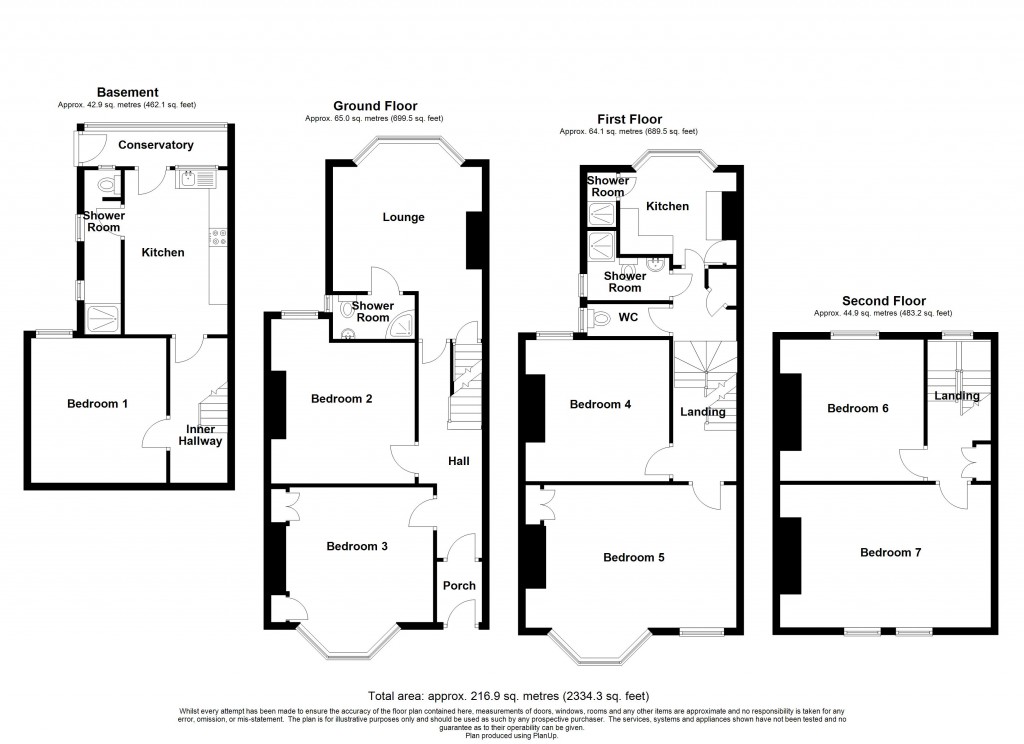 Floorplans For Haldon Road, Exeter