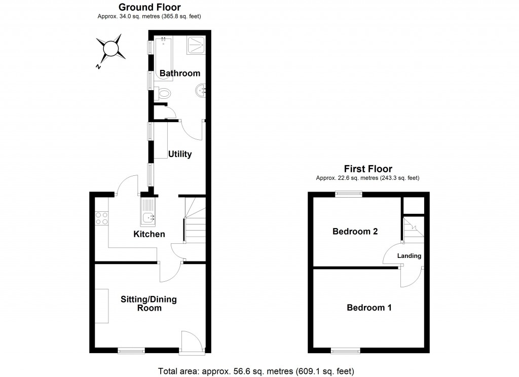 Floorplans For Anthony Road, Exeter