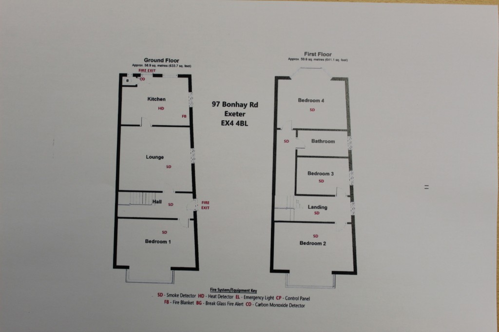 Floorplans For Bonhay Road, Exeter