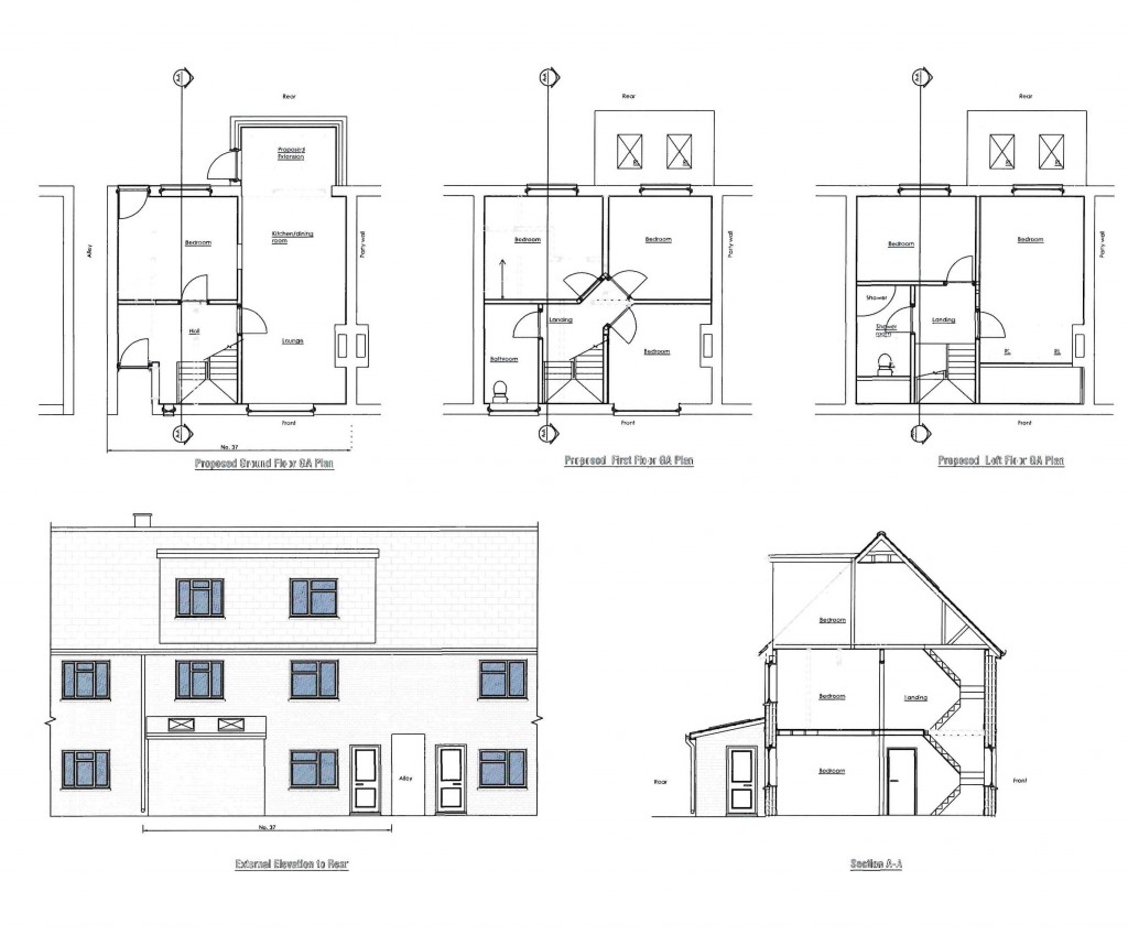 Floorplans For Prince Charles Road, Exeter