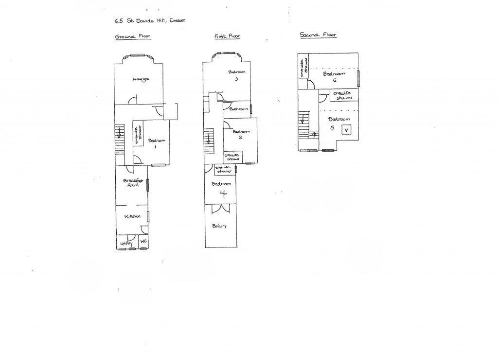 Floorplans For St Davids Hill, All Bills Included, Exeter