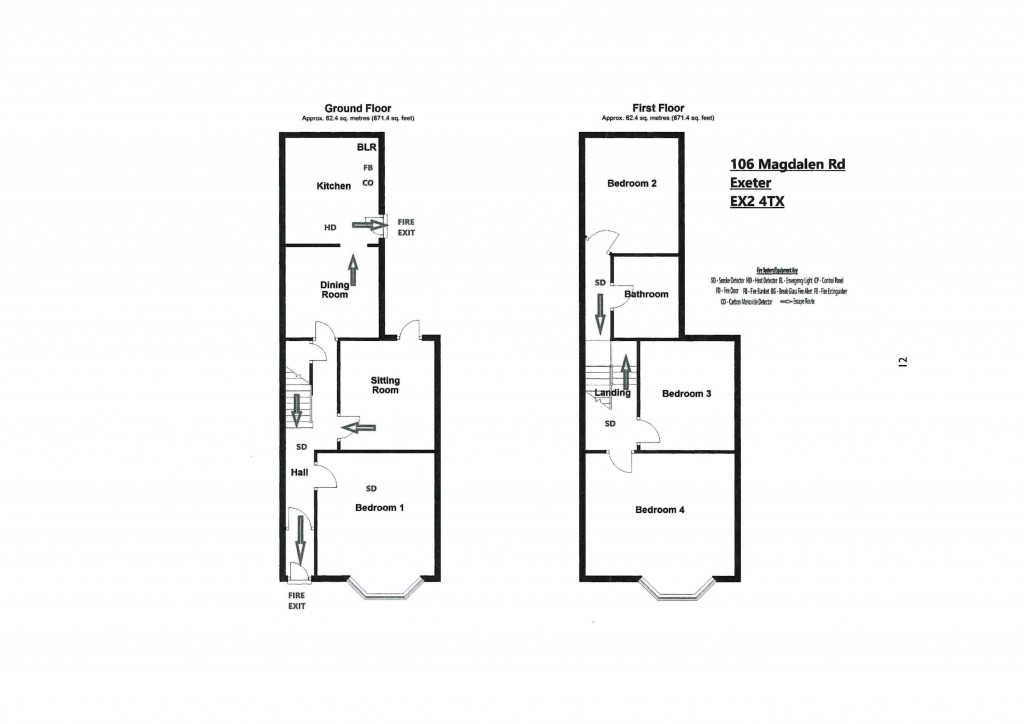 Floorplans For Heavitree, Exeter