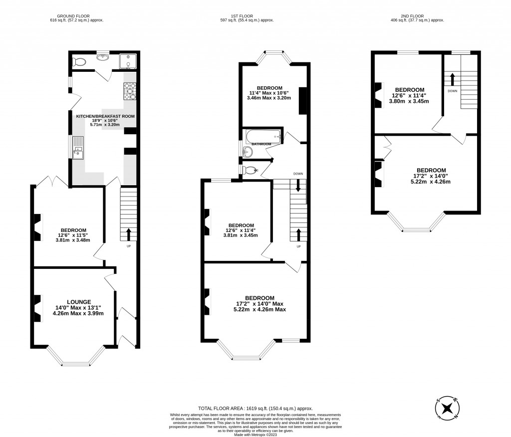 Floorplans For Mount Pleasant Road, Exeter