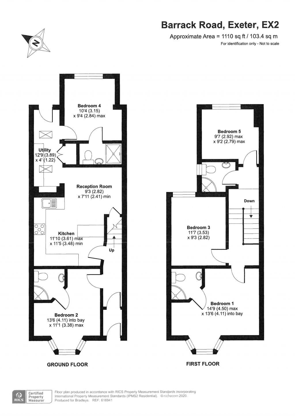 Floorplans For Barrack Road, Exeter
